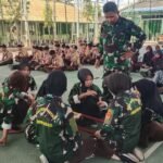 100 Pelajar Ikuti Pembinaan Karakter TNI dalam Perjusami KKRI di Makodim 1005/Barito Kuala