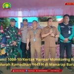 Koramil 1006-10/Kertak Hanyar Monitoring Pasar Murah Ramadhan 1447 H di Manarap Baru