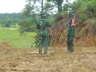 Dandim Jajaran Korem 012/TU Cek Progres Sasaran Fisik Jalan di Beutong
