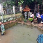 Wujud Sinergi, Jajaran Korem 012/TU Bersihkan Kawasan Patung Naga Tapaktuan