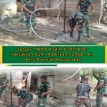 Sumur Bor TMMD Jadi Nafas Baru Desa Pasi Aceh