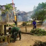 Satgas TMMD ke-127 Kodim 1015/Sampit Pererat Kekeluargaan dengan Orang Tua Asuh