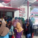 Masyarakat Desa Agom Kec Kalianda Lamsel Apresiasi Bazar Murah dan Berbagi Takjil Kodim 0421/LS