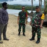 Ketua Tim Wasev Tinjau Pembukaan Jalan TMMD 127 Kodim 1804/Kaimana di Kampung Marsi