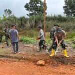 Satgas TMMD 127 Rapikan Badan Jalan Wonosari–Rukun Makmur, Progres Capai 65 Persen