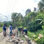 TMMD ke-127 Kodim 1305/Buol Tolitoli Genjot Progres Jalan dan Talud di Desa Oyom