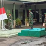 Kasdim Tabanan Ingatkan Prajurit Tingkatkan Disiplin dan Kewaspadaan Bencana Saat Upacara