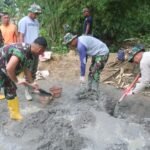 Gotong Royong TNI dan Warga Anggoeya Percepat Pengerjaan Talud