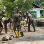 Progres 65 Persen, Satgas TMMD 127 Kodim 1804/Kaimana Genjot Pondasi Jembatan
