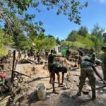 Dipimpin Wadan Satgas, Pembuatan Jembatan TMMD 127 Kodim 1804/Kaimana Libatkan TNI dan Warga