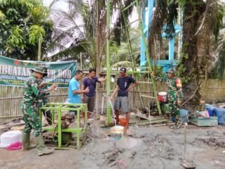 Sumur Bor Titik 2 Berhasil, Satgas TMMD 127 Pastikan Air Bersih Tersedia untuk Warga