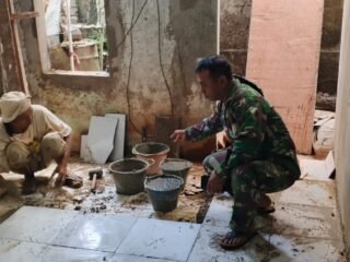 Wujudkan Mimpi Warga, Program RTLH TMMD 127 di Cilodong Masuki Tahap Finishing