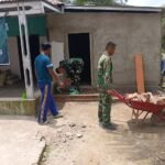 Satgas TMMD 127 Kodim 0430/BA Kebut Pembangunan RTLH Ibu Suwarti di Desa Wonosari