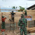 Sinergi TNI dan Warga Petoaha Percepat Penyelesaian RTLH Unit 3