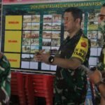 Ketua Tim Wasev Kolonel Inf Hadi Purwosubroto Cek Langsung Posko TMMD ke-127 di Desa Oyom