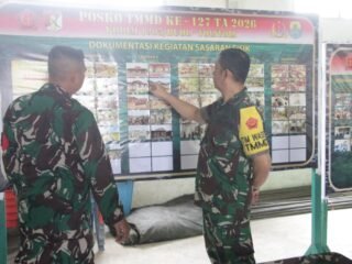 Kolonel Inf Hadi Purwosubroto Pastikan Kesiapan Posko TMMD ke-127 di Kecamatan Lampasio