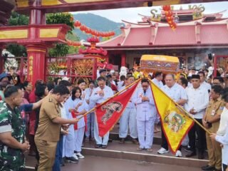 Perkokoh Nilai Toleransi, Dandim 1310/Bitung dan Forkopimda Bitung Hadiri Prosesi Keagamaan Goan Siao/Cap Go Meh 2577 Kongzili Tahun 2026