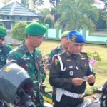 Tekan Pelanggaran Berkendaraan, Sosialisasi Ops Gaktib Yustisi Denpom II/1 Bersama Kodim 0428/MukoMuko