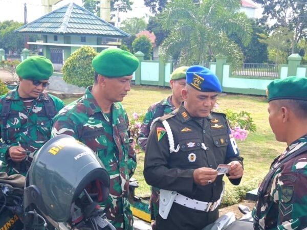 Tekan Pelanggaran Berkendaraan, Sosialisasi Ops Gaktib Yustisi Denpom II/1 Bersama Kodim 0428/MukoMuko