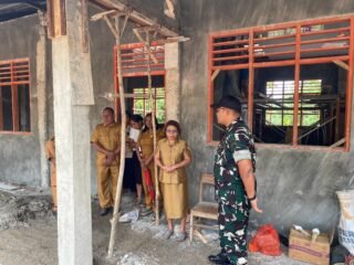 Demi Generasi Unggul, Dandim 1618/TTU Turun Langsung Tinjau Progres TMMD di Wilayah Perbatasan