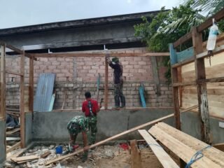 TMMD 127 Kodim 1417/Kendari Wujudkan Rumah Layak bagi Warga Petoaha