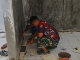 H+23 TMMD Depok: Tiga Rumah Warga Sukamaju Segera Rampung Direnovasi TNI