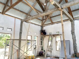 Satgas TMMD ke-127 Kodim 1305/Buol Tolitoli Percepat Penyelesaian Masjid di Desa Oyom