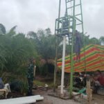 Demi Tepat Waktu Sebelum Penutupan, Satgas TMMD 127 Kodim 0430/Banyuasin Percepat Pembangunan Sumur Bor Titik 3