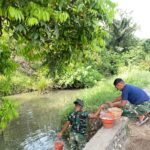 Satgas TMMD ke-127 Kodim 1305/Buol Tolitoli Bangun Talud Sepanjang 1030 Meter di Desa Oyom