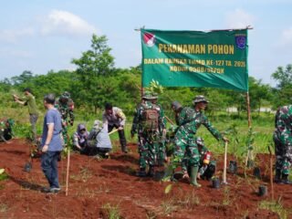 Dukung Kelestarian Alam, Kodim 0508/Depok Gandeng Stakeholder Tanam Pohon di Area Kampus UIII