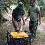 Satgas TMMD 127 Kodim 1015/Sampit Gunakan Genset untuk Dukung Pengerjaan Jembatan