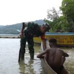 Kedekatan Satgas TMMD 127 dengan Anak-Anak Namatota, Dansatgas Sampaikan Pesan Keselamatan