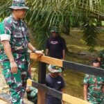 Dansatgas TMMD 127 Kodim 1015/Sampit Tinjau Langsung Pembangunan Fisik di Desa Tri Buana