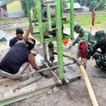 H-3 Penutupan, Satgas TMMD 127 Kodim 0430/Banyuasin Berpacu dengan Waktu Selesaikan Sumur Bor Titik Tiga