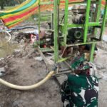 Satgas TMMD 127 Kodim 0430/Banyuasin Genjot Pekerjaan Sumur Bor Titik 3 di H-3 Penutupan