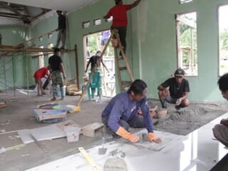 Satgas TMMD ke-127 Kodim 1305/Buol Tolitoli Genjot Pembangunan Masjid di Dusun Ogomolobu