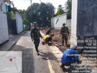 Respon Cepat Satgas TMMD, Saluran Air Jl. Bojong Lio Kini Berfungsi Sempurna