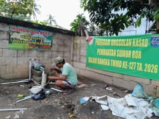 Ketersediaan Air Bersih Meningkat, Sumur Bor TMMD Depok Terus Dikebut