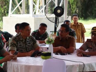 Bangun Infrastruktur Vital,Kodim 0313/KPR Ikuti Peresmian 218 Jembatan Garuda oleh Presiden RI Secara Daring.