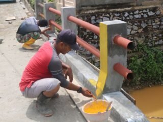 Jembatan TMMD 127 di Anggoeya Tampil Lebih Cerah dan Fungsional