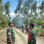 Danrem 182/Jazira Onim Tinjau Hasil Pembukaan Jalan TMMD 127 di Kampung Marsi
