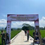 Satgas TMMD 127 Kodim 0421/LS Lakukan Persiapan Peresmian Jalan Rabat Beton
