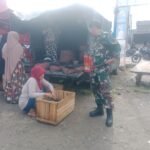 Antisipasi Lonjakan Harga Jelang Lebaran, Babinsa Koramil 1420-02 Pantau Stok Pangan di Pasar Amparita