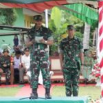 Kasdam XXIII/Palaka Wira Pimpin Upacara Penutupan TMMD ke-127 Kodim 1305/BT di Desa Oyom