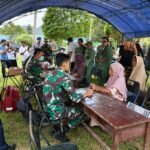 Satgas TMMD 127 Gelar Bakti Kesehatan untuk Warga Desa Oyom