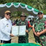 Danrem 182/Jazira Onim Pimpin Upacara Penutupan TMMD 127 di Kampung Marsi