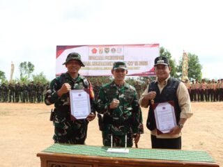 Pangdam II/Swj Resmi Tutup TMMD Ke-127 Kodim 0430/Banyuasin di Desa Wonosari