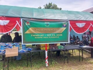 TMMD 127 Hadirkan Pasar Murah, Warga Kampung Marsi Tak Perlu Jauh ke Kota