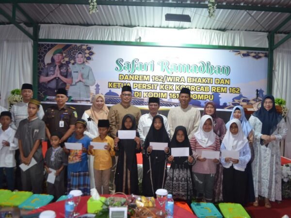 Safari Ramadhan Danrem 162/WB di Kodim 1614/Dompu Pererat Silaturahmi dan Kepedulian Sosial