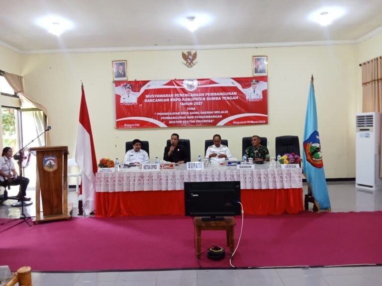 Dandim 1613/Sumba Barat Bersama Forkopimda Hadiri Musrenbang RKPD Kabupaten Sumba Tengah Tahun 2027